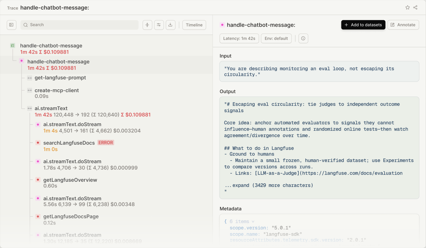 Langfuse Observability